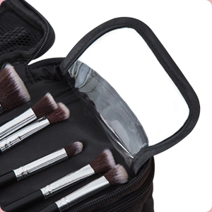 FORRICA Bolsa de maquillaje de viaje de doble capa bolsa de aseo organizador de cosméticos