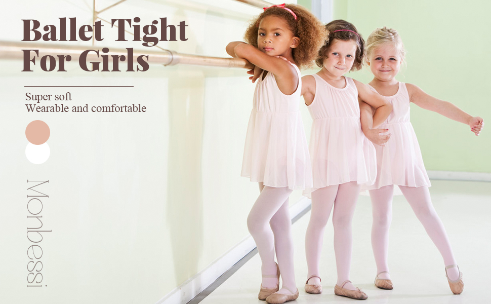 medias de ballet para niñas