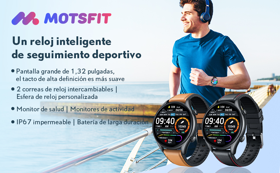 reloj hombre smartwatch con pulsometro pulsera actividad sport digital watch