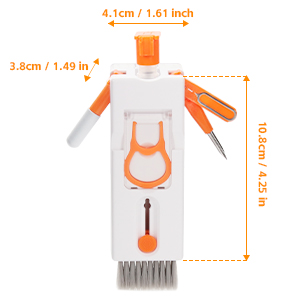 El tamaño es 10,8*4,1*3,8 cm