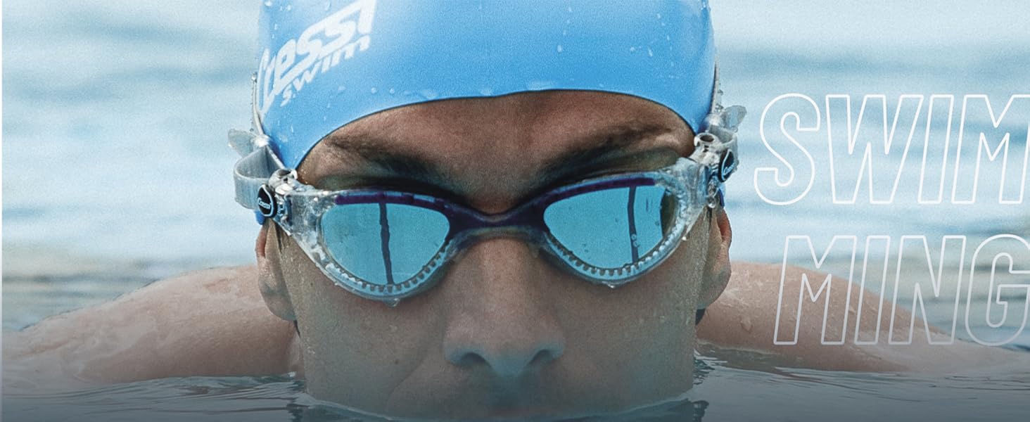 Cressi Equipo de natación Gafas de natación Gorro de natación Traje de baño