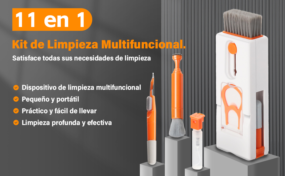 Kit de limpieza multifuncional 11 en 1