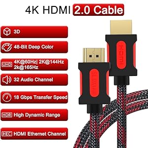 Cable HDMI 2.0 de alta velocidad y alta resolución: