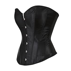 Grebrafan Clasico Corset Satén Corsés y Bustiers Mujer Talla Grande