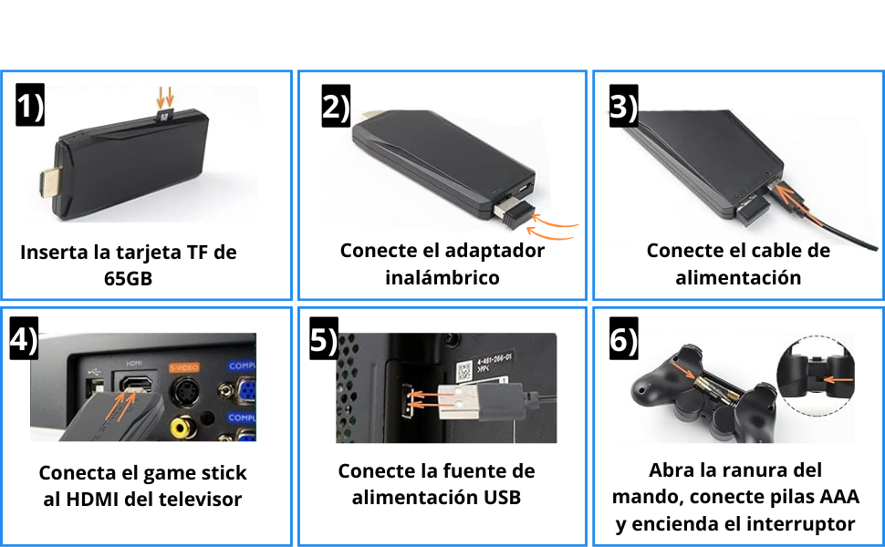 Consola Retro 4K HDMI Portátil Conectable a TV |+ de 25,000 Juegos Preinstalados|