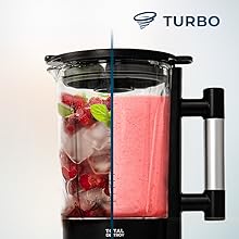 Batidora de vaso americana batidos smoothies cuchillas Katana 2700 w potencia acero inoxidable 1,8 L