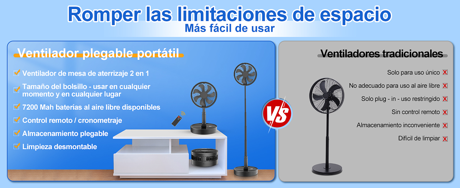 Plegable Ventilador