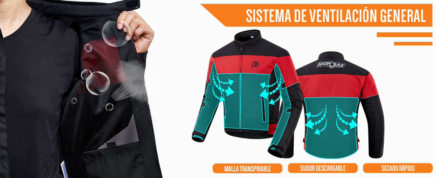 chaqueta moto hombre verano