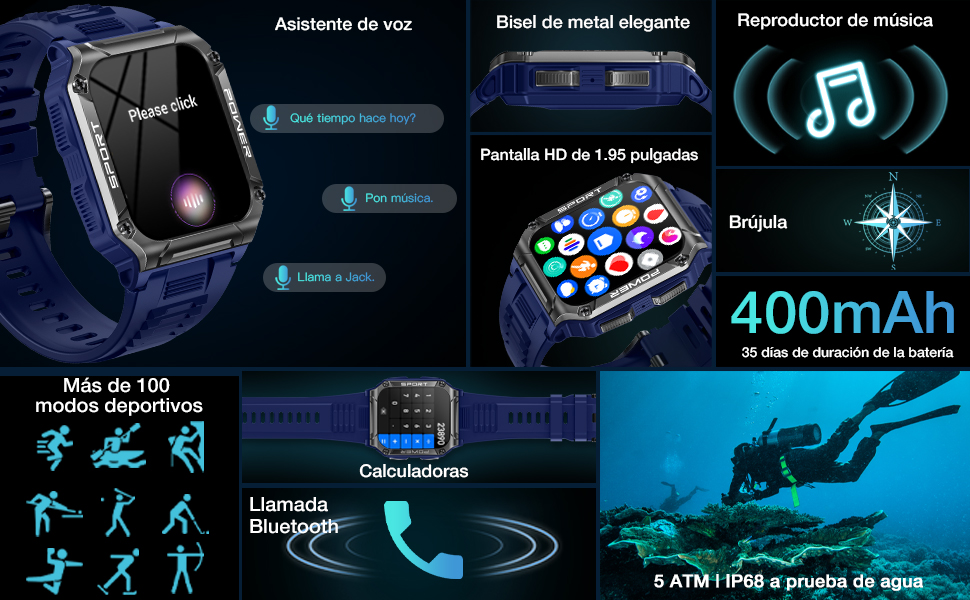 AVUMDA NX6 Reloj Inteligente Hombre