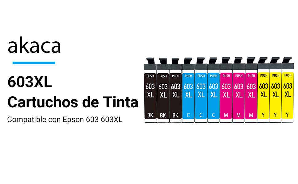 akaca 603XL cartuchos de tinta