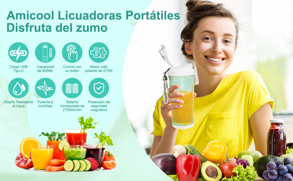 fresh juice batidora portatil