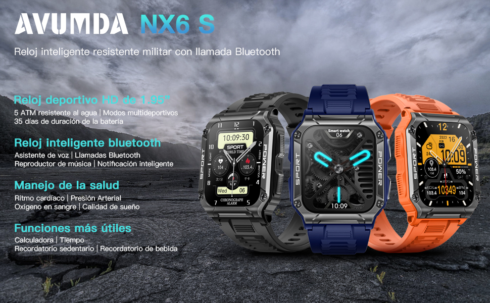 AVUMDA NX6 Reloj Inteligente Hombre