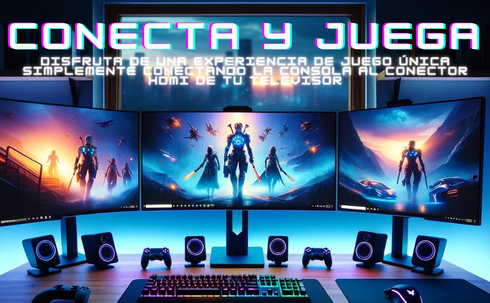 Consola Retro 4K HDMI Portátil Conectable a TV |+ de 25,000 Juegos Preinstalados|