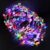 12 diademas LED intermitentes de flores – fiesta, Halloween, Navidad, boda, para mujeres