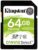 Kingston Sds/64Gb – Tarjeta de Memoria SD (Micro SDS, 64 GB, Uhs-I, Clase 10, hasta 80 MB/S), Negro