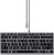 SATECHI Teclado Slim W1 Iluminado con Cable – Teclas Iluminadas y Conexión USB-C – para M2/ M1 MacBook Pro/Air, M2/ M1 iPad Pro/Air, M2 Mac Mini, iMac M1 (Diseño US Inglés QWERTY)