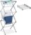 Relaxdays Tendedero Vertical Plegable, Extensible, 11 Barras, 6 Niveles, Secador Ropa, Metal, 1 Ud, 106×38 cm, Gris