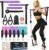 Zacro Kit de Barra de Pilates – Sets de Pilates con 6 Bandas de Resistencia, Ajustables Juego de Bandas de Fitness Smart Workout, Gomas Elasticas Musculacion para Gimnasio En Casa