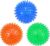 Paquete de 3 Juguetes de Pelota para Perros chirriantes, Perros Masticar Pelota Puntiaguda, Juguetes flotantes para Piscina de Perros, Juguetes de Goma para Cachorros TPR’s Toss Fetch