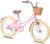 Glerc Bicicleta de niña con Cesta para niños de 3 a 10 años, 12 14 16 20 Pulgadas con Timbre de Cesta y estabilizadores, tamaños