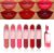 6 piezas Set de Pintalabios Kit de Brillos de Labios Líquidos Terciopelo Mate Lip Glaze, Lápiz Labial Duradero Glaseado de Labios Impermeable Set de Maquillaje de Labios Antiadherent