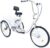 Bicicleta de ciudad, triciclo para adultos, 6 velocidades, 3 ruedas, bicicleta para personas mayores, bicicleta y cesta, 24 pulgadas, color blanco