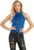 CHICTRY Sexy Crop Top Atractivo Mujer Chaleco Halter Tank Tops Brillante Lentejuelas Camiseta sin Manga Blusa Elástico Ropa de Danza Baile Fiesta Show Clubwear