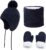 Conjunto de Guantes de Bufanda de Gorro de Invierno Patrón de Onda de Diamante Gorro para niños Bufanda Guantes Gorro de Invierno para bebé Gorro cálido Traje de Tres Piezas Niños