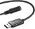DuKabel Tarjeta de Sonido Externa USB USB a Conector de 3,5 mm (4 Polos CTIA) Cable Adaptador de Audio estéreo Tarjeta de Sonido Externa para Auriculares, Altavoz o micrófono TRRS de 4 Polos – Negro