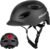 Exclusky Casco de Bicicleta Adulto con Luz de Seguridad USB Recargable para Hombre Mujer Urban Commuter Ciclismo 54-62CM (M/L)