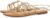 GIOSEPPO Sandalias planas de piel doradas con tiras finas y detalle de nudos para mujer kern