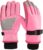 Guantes de esquí de invierno，Guantes de Snowboard，para Niñas Snowboard Ciclismo Esquí de Montaña（rosa）.