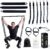 GUNAKAS – Barra de Pilates con Bandas de Resistencia. Deporte en casa, Fitness en casa, Entrenamiento en casa, Bandas elasticas musculacion con Barra, Pilates Accesorios, Kit Pilates