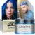 Horuili Crema para el Peinado Temporal, Cera para el Cabello Unisex, Cera Colorante del Cabello, Pomadas para el Cabello, Adecuado para Fiestas, Cosplay, Halloween, 120ml(Gris) (Azul)