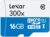 Lexar 300x microSDHC – Tarjeta de Memoria de 16 GB (Clase 10 UHS-I 45MB/s), con Adaptador SD