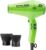 Parlux 3800 – Secador de pelo profesional de cerámica con iones, diseño de flores, 2100 W, color verde