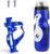 Portabotellas para Bicicleta, Botella para Bicicleta de 750 ml y portabotellas para Ciclismo, Adecuado para Bicicletas con Orificios para Tornillos.（Azul）