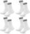 Smart Sir Calcetines Hombre y Mujer 4 Pares de Calcetines de deporte Negro Largo Calcetines de tenis Blanco