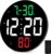 SZELAM Reloj Digital de Pantalla Grande,Reloj de Pared Grande de 9 Pulgadas,Reloj Digital Grande con Pantalla Grande,Brillo de 4 Niveles,Control Remoto, Fecha,Temperatura Interior,Color 12/24H
