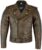 Texpeed Chaqueta de moto de cuero para hombre – Marlon Brando chaqueta de motociclista touring con protecciones originales CE (EN 1621-1) Marrón – M