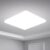 Yafido LED Lámpara de Techo Moderna 48W Plafón Led Cuadrado Ultra Delgado Downlight Blanco Frío 6500K 4320LM adecuada para Cocina Balcón Dormitorio Corredor Sala de Estar 30 * 30 * 4cm No-Regulable