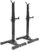 YJIIJY Rack de Sentadillas de Altura Ajustable 89-143cm, Banco de Prensa Libre de Barra de Soporte de Sentadillas, Aparato para Sentadillas (Negro)