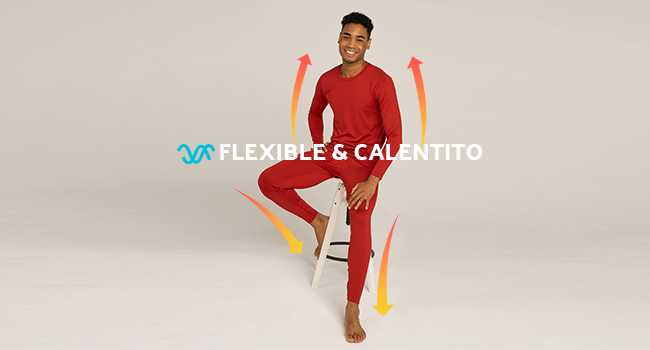 Flexible calentito calido comodo vellon transpirable flex invierno frio ropa interior termica suave