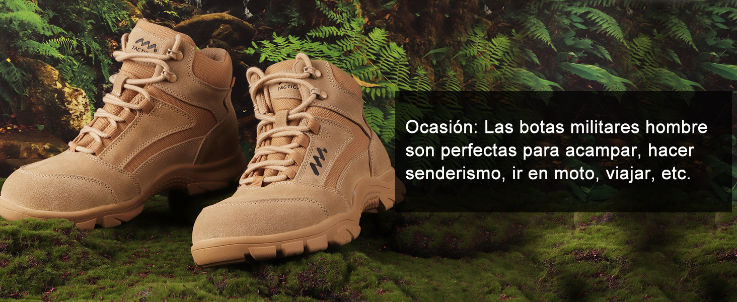 botas militares hombre