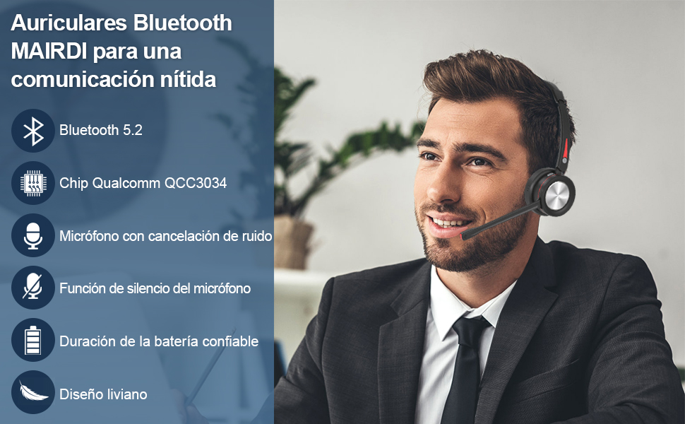 Auriculares Inalambricos con Microfono