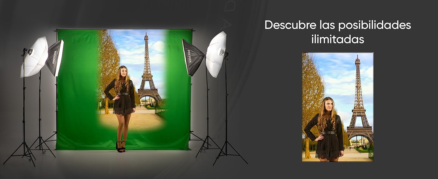 Kit de Fotografía – Fondo Fotografia – Green Screen – Soporte de Fondo