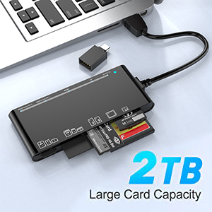 lector de tarjetas micro sd 2TB