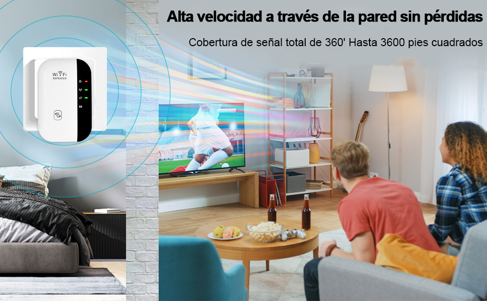 Transmite y navega como quieras con velocidades de hasta 300 Mbps