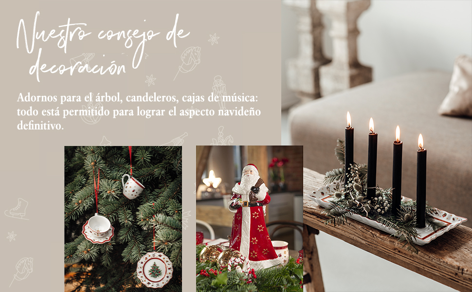 Vajilla de Navidad; Decoración de Navidad; Invierno; Regalos; Plato; Taza; Cubiertos; Vidrio