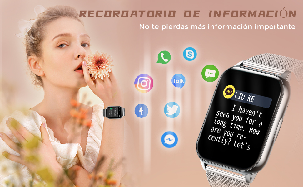 Reloj Inteligente Mujer 